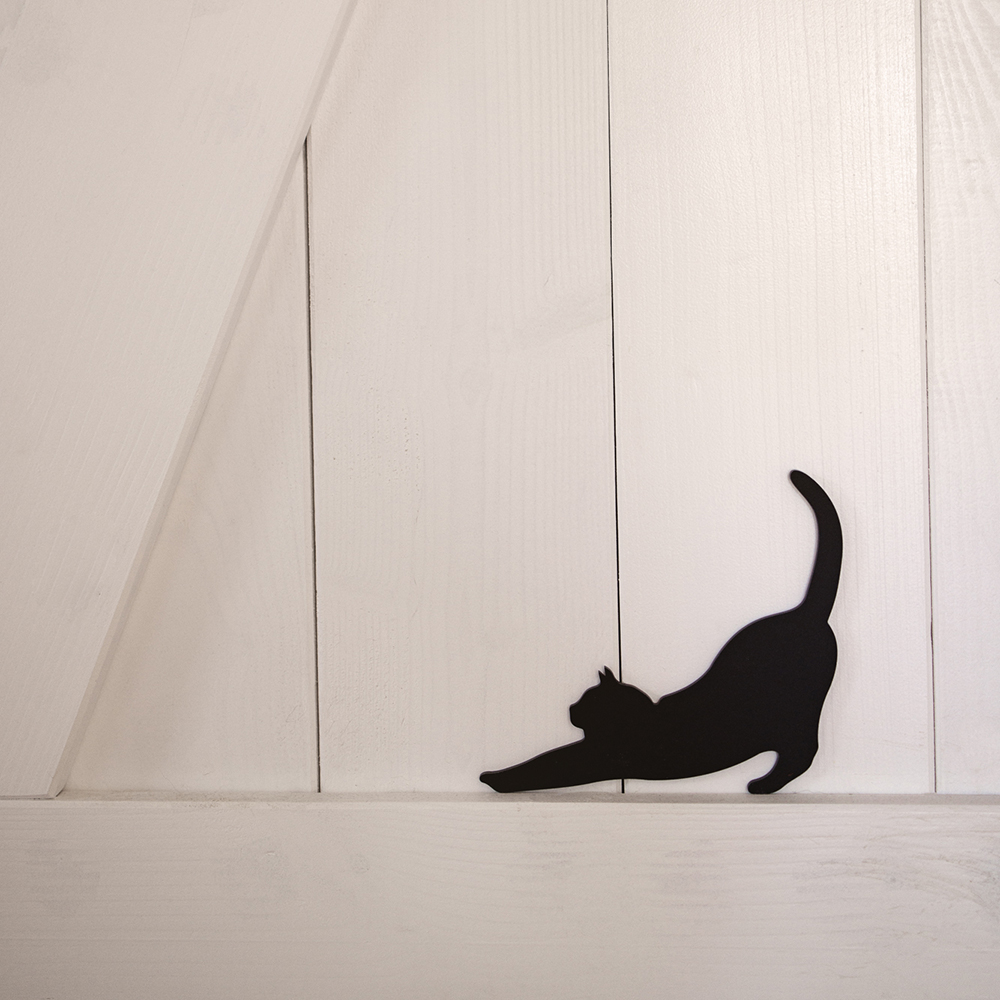 Katze Silhouette Wandbild Schild nordelig design