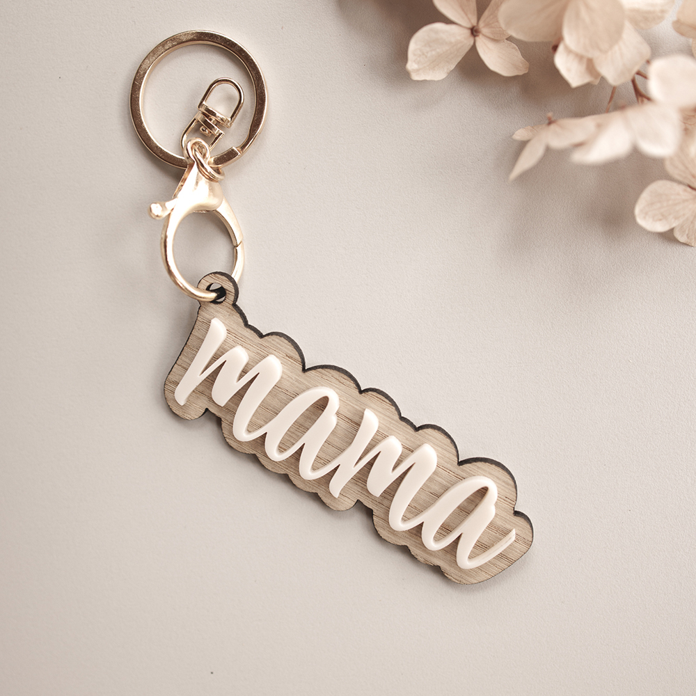 Muttertag 3D Schlüsselanhänger Mama nordelig design