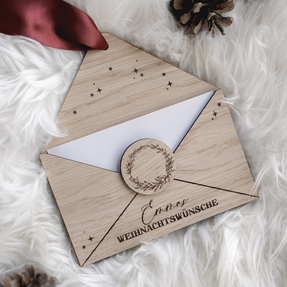 Briefumschlag Weihnachtsbrief Wunschzettel nordelig design