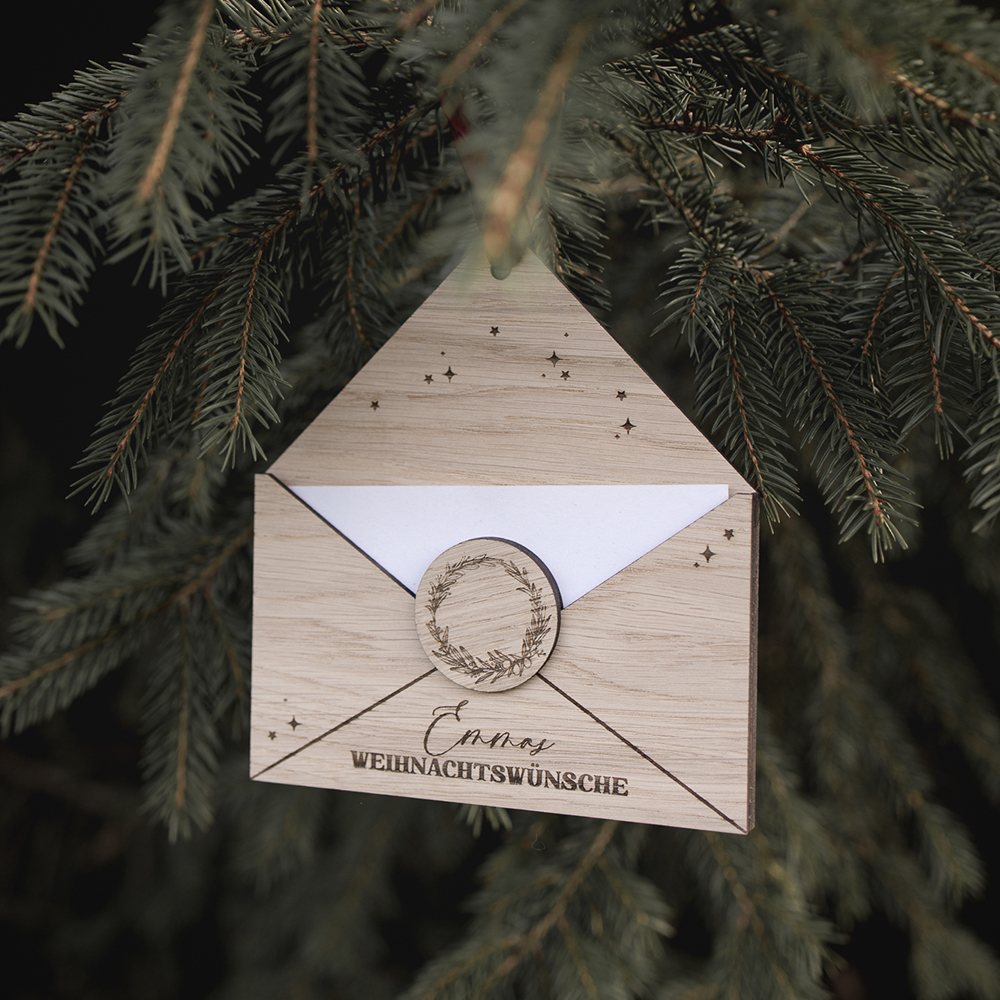 Briefumschlag Weihnachtsbrief Wunschzettel nordelig design